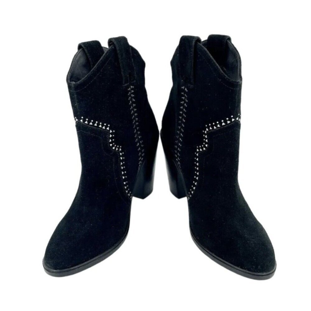 Joie Monte Black Suede Leather Studded Ankle Booties SZ 38 EU New - Picture 5 of 9